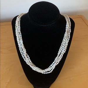 14k Gold Freshwater Pearl Multi Strand Necklace